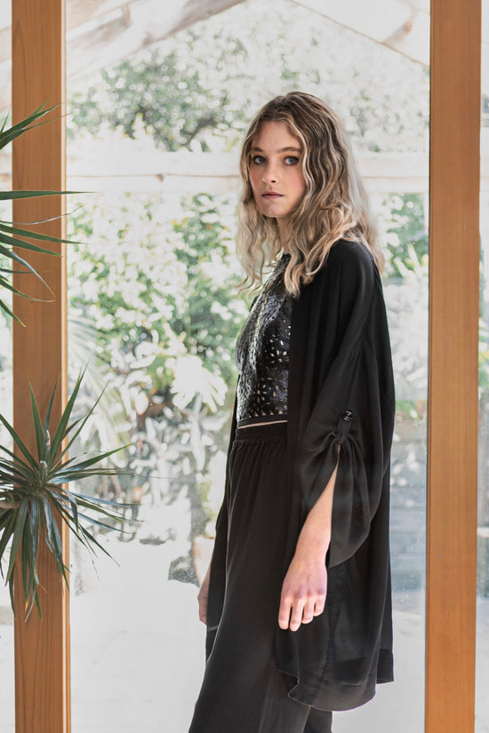 Image Title Silk Crepe De Chine Autumn Jacket